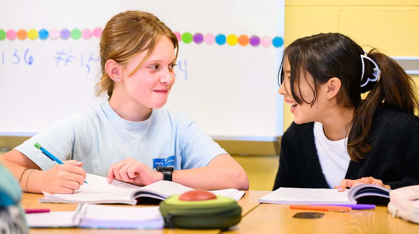 Students in a classroom